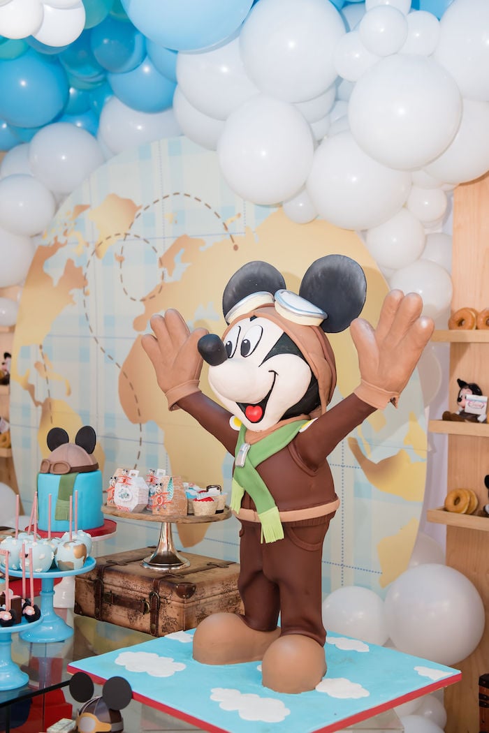 Cool Aviator Mickey Mouse Birthday Party - Pretty My Party